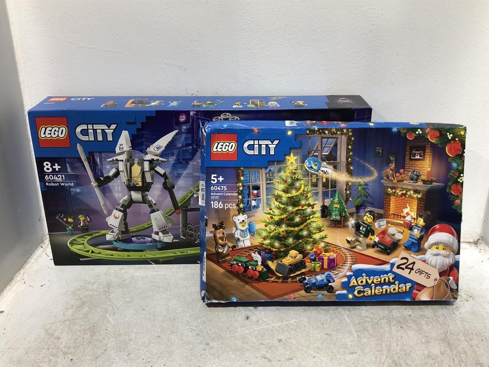 Lot 539  
            Chesterfield SR46 - Parcel Delivery Only 

                
LEGO 60475 186-PCS ADVENT CALENDAR 2025 SET TO INCLUDE LEGO 60421 ROBOT CITY WORL...