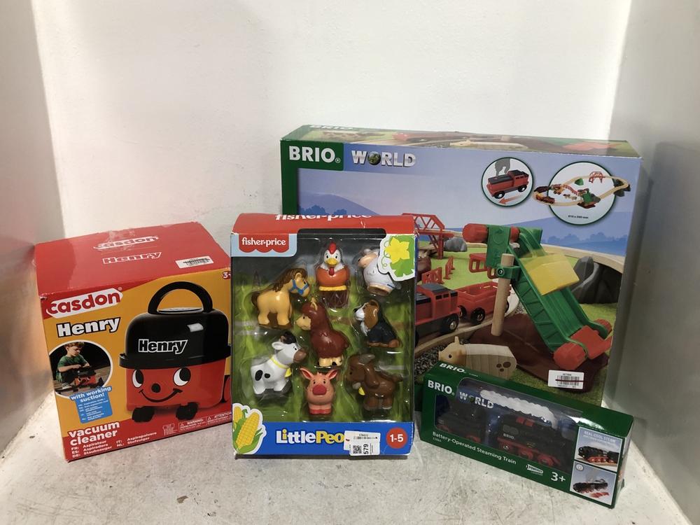 Lot 579  
            Chesterfield SR46 - Parcel Delivery Only 

                
QTY OF ASSORTED KIDS TOYS TO INCLUDE CASDON VACUUM CLEANER (LOCATION: C1)