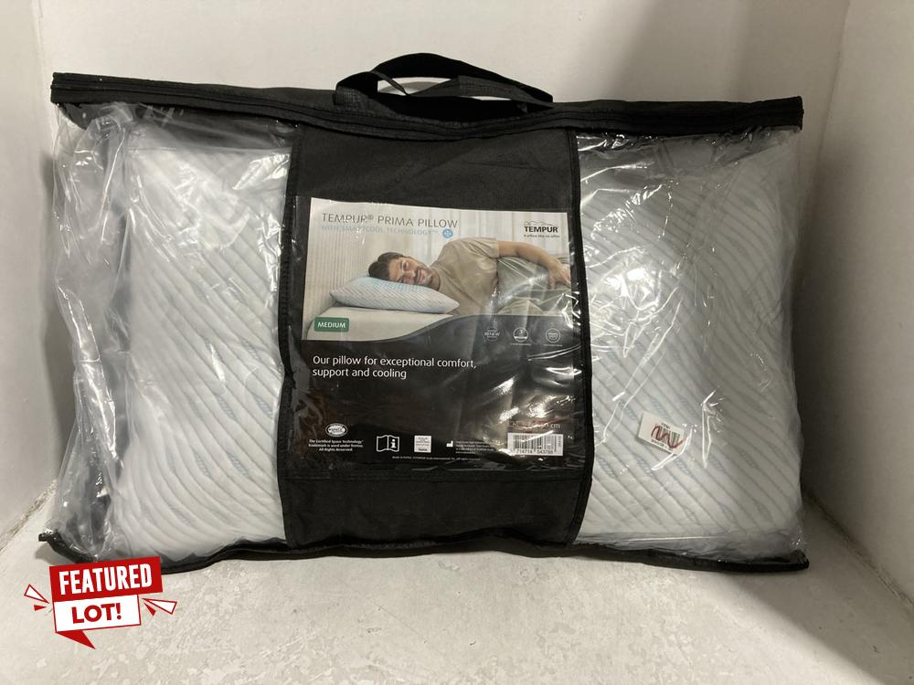 Lot 617  
            Chesterfield SR46 - Parcel Delivery Only 

                
TEMPUR PRIMA PILLOW - MEDIUM ( 74 X 50CM ) (LOCATION: C3)