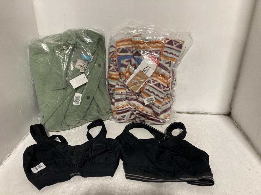 Lot 633  
            Chesterfield SR46 - Parcel Delivery Only 

                
4 X ASSORTED ADULTS BRANDED CLOTHING TO INCLUDE CHAMPION WOMENS SHOCK ABSORBER BR...