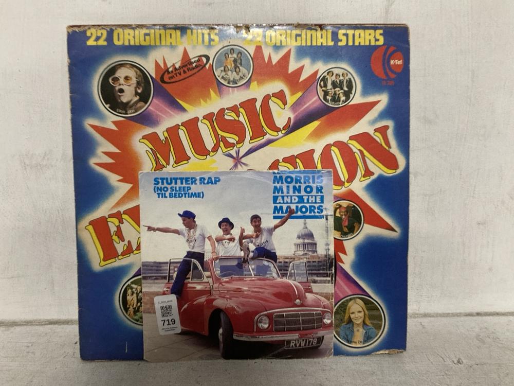 Lot 719  
            Chesterfield SR46 - Parcel Delivery Only 

                
5 X ASSORTED VINYLS TO INCLUDE MORRIS MINOR & THE MAJORS STUTTER RAP VINYL (LOCAT...