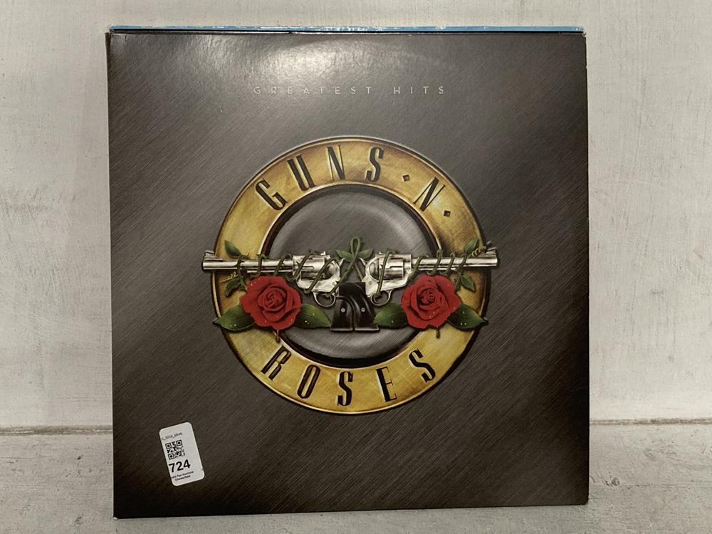 Lot 724  
            Chesterfield SR46 - Parcel Delivery Only 

                
3 X ASSORTED VINYLS TO INCLUDE GUNS & ROSES APPETITE FOR DISTRACTIONS VINYL (LOCA...