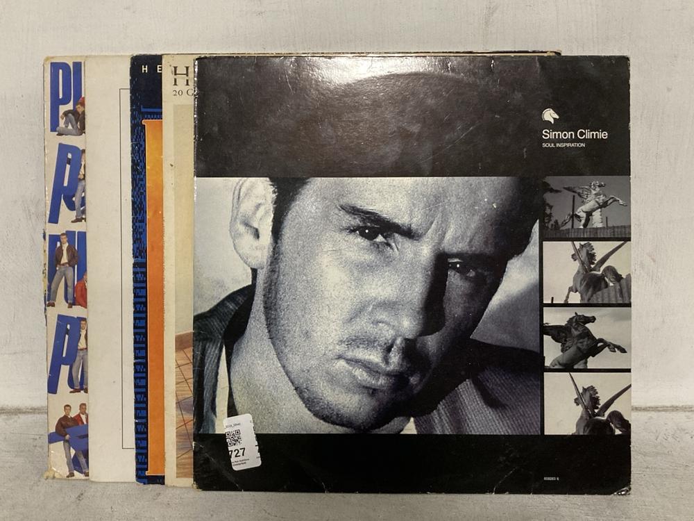 Lot 727  
            Chesterfield SR46 - Parcel Delivery Only 

                
5 X ASSORTED VINYLS TO INCLUDE SIMON CLIMIE SOUL INSPIRATIONS VINYL (LOCATION: B3)