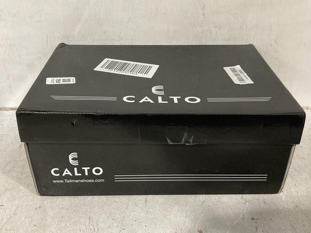 Lot 758  
            Chesterfield SR46 - Parcel Delivery Only 

                
CALTO ELEVATION X1646 MICROFIBRE SHOES IN BLACK - UK SIZE 12 (LOCATION: B4)