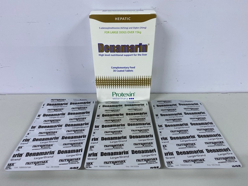 Lot 106  
            Nottingham SR1 - Delivery Only 

                
PROTEXIN VETERINARY DENAMARIN COMPLEMENTARY FEED FOR LARGE DOGS - 30 COATED TABLE...