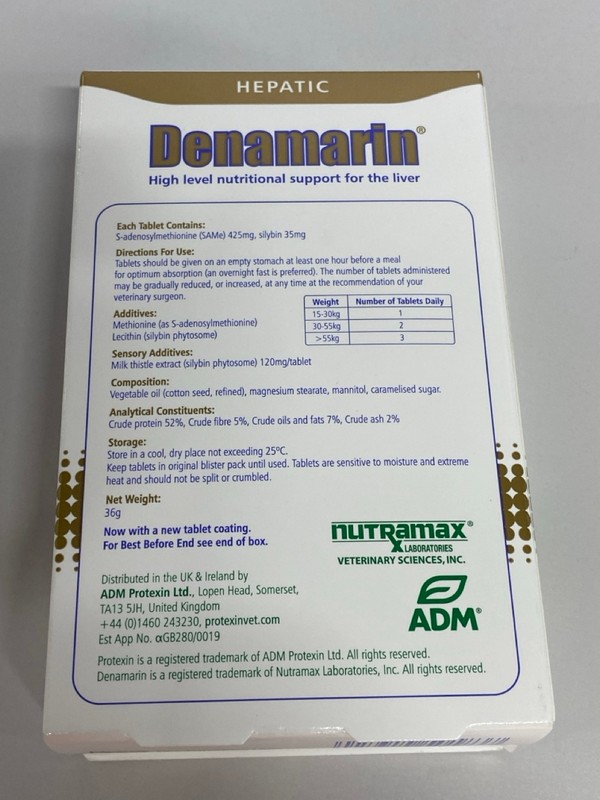 Lot 115  
            Nottingham SR1 - Delivery Only 

                
PROTEXIN VETERINARY DENAMARIN COMPLEMENTARY FEED FOR LARGE DOGS - 30 COATED TABLE...