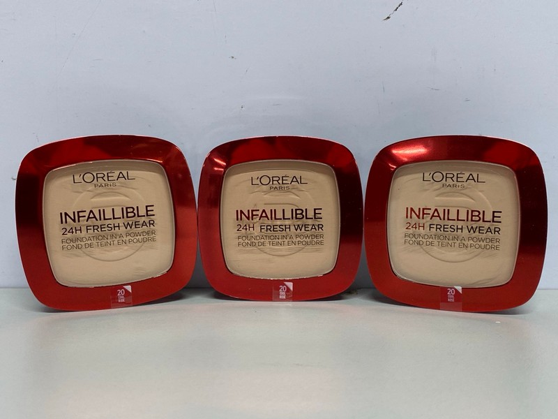 Lot 148  
            Nottingham SR1 - Delivery Only 

                
BOX OF LOREAL PARIS INFAILLIBLE 24H FRESH WEAR FOUNDATION IN A POWDER (9G)