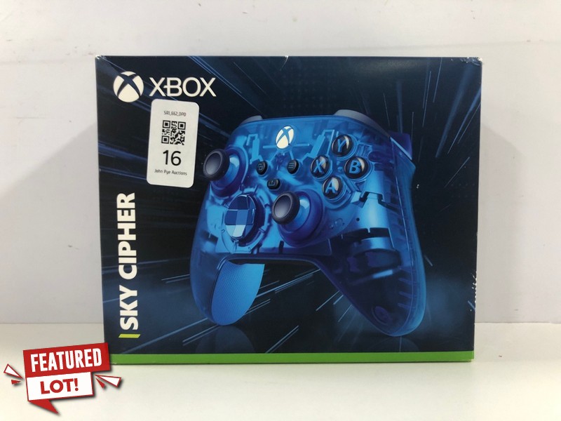 Lot 16  
            Nottingham SR1 - Delivery Only 

                
XBOX WIRELESS CONTROLLER - SKY CIPHER EDITION - ORIGINAL RRP - £74.99
