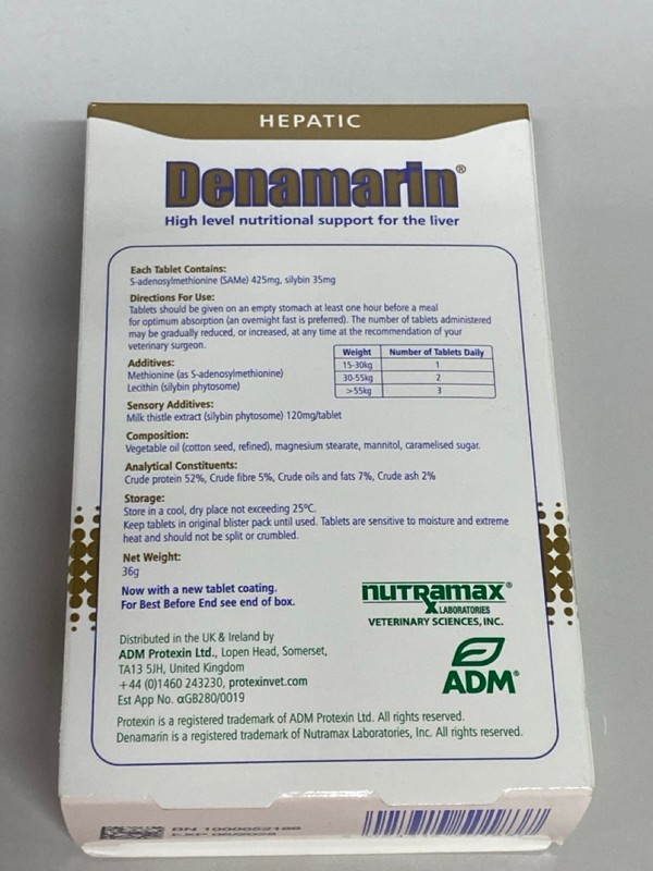 Lot 182  
            Nottingham SR1 - Delivery Only 

                
PROTEXIN VETERINARY DENAMARIN COMPLEMENTARY FEED FOR LARGE DOGS - 30 COATED TABLE...