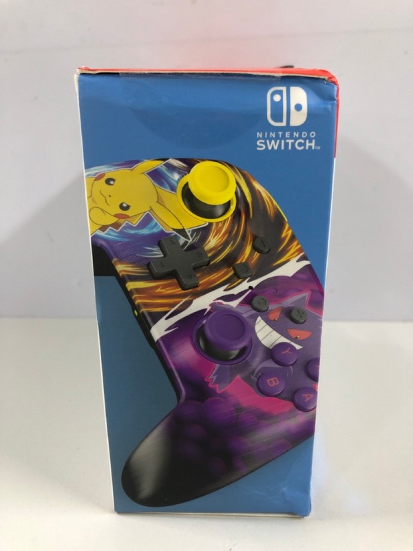 Lot 18  
            Nottingham SR1 - Delivery Only 

                
NINTENDO SWITCH ENHANCED WIRELESS CONTROLLER - POKÉMON PIKACHU VS GENGAR EDITION ...