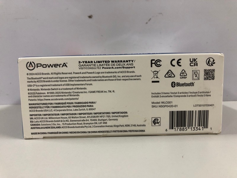 Lot 18  
            Nottingham SR1 - Delivery Only 

                
NINTENDO SWITCH ENHANCED WIRELESS CONTROLLER - POKÉMON PIKACHU VS GENGAR EDITION ...
