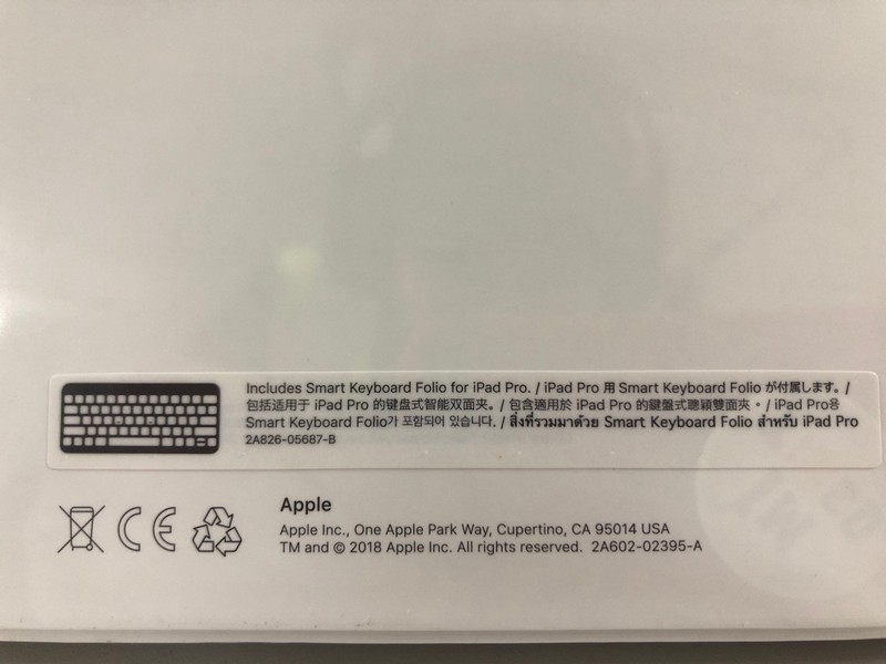 Lot 20  
            Nottingham SR1 - Delivery Only 

                
APPLE IPAD PRO SMART KEYBOARD FOLIO MODEL: A2039 - ORIGINAL RRP.£79 (SEALED)