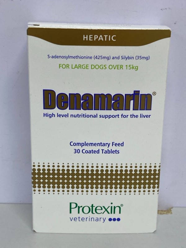 Lot 223  
            Nottingham SR1 - Delivery Only 

                
PROTEXIN VETERINARY DENAMARIN COMPLEMENTARY FEED FOR LARGE DOGS - 30 COATED TABLE...