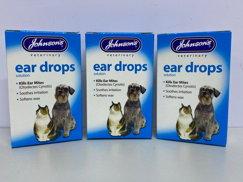 Lot 380  
            Nottingham SR1 - Delivery Only 

                
BOX OF JOHNSONS VETERINARY EAR DROPS SOLUTIONS - FOR DOGS, PUPPIES, CATS & KITTEN...