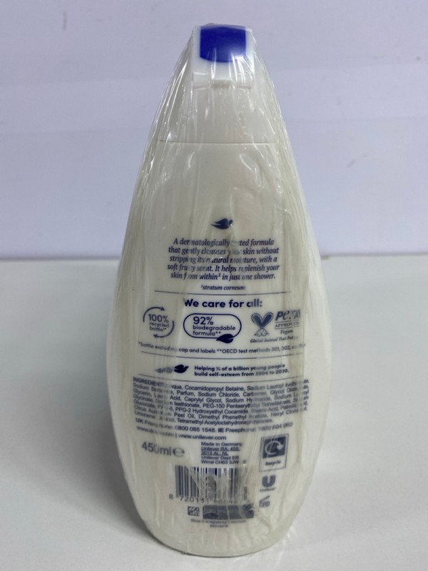 Lot 385  
            Nottingham SR1 - Delivery Only 

                
4 X MULTIPACKS OF DOVE NOURISHING BODY WASH - 450ML - (6 BOTTLES PER MULTI-PACK)