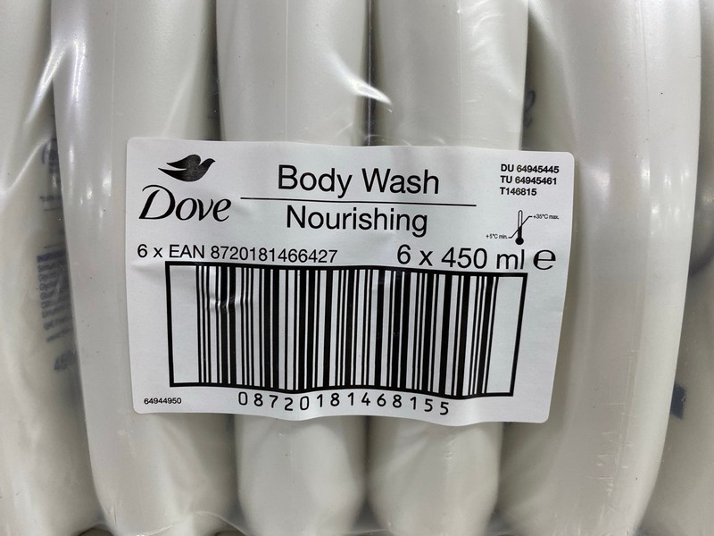 Lot 386  
            Nottingham SR1 - Delivery Only 

                
4 X MULTIPACKS OF DOVE NOURISHING BODY WASH - 450ML - (6 BOTTLES PER MULTI-PACK)