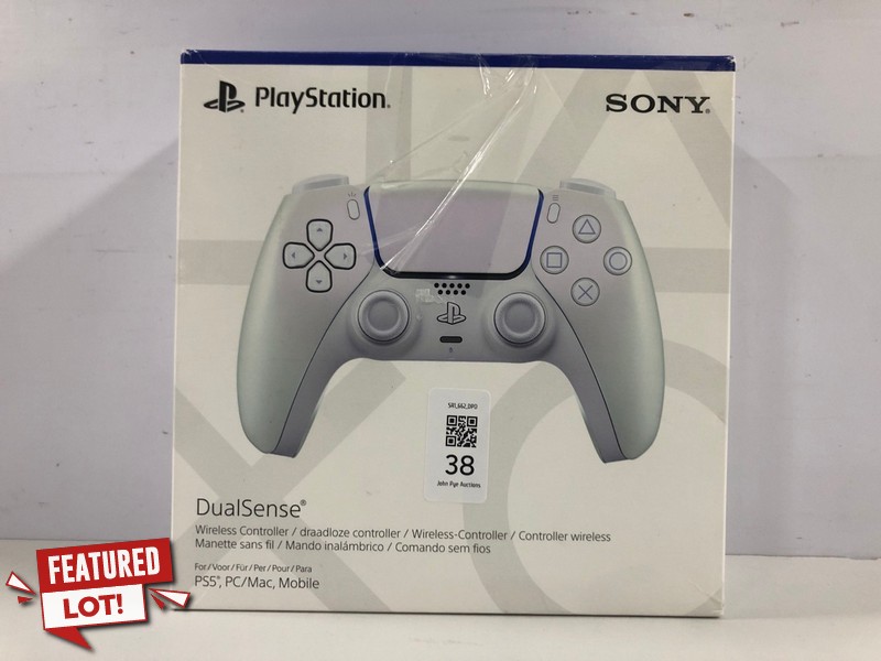 Lot 38  
            Nottingham SR1 - Delivery Only 

                
PLAYSTATION 5 DUAL SENSE WIRELESS CONTROLLER - CHROMA PEARL - ORIGINAL RRP - £74.99