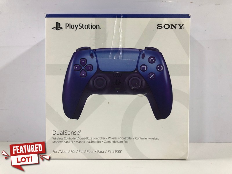 Lot 40  
            Nottingham SR1 - Delivery Only 

                
PLAYSTATION 5 DUAL SENSE WIRELESS CONTROLLER - CHROMA INDIGO - ORIGINAL RRP - £74.99