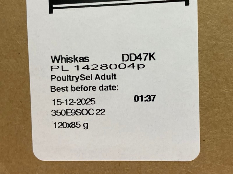 Lot 426  
            Nottingham SR1 - Delivery Only 

                
2 X WHISKAS POULTRY FEASTS MULTI-PACKS - CHICKEN, DUCK & TURKEY FLAVOURS - BBD - ...