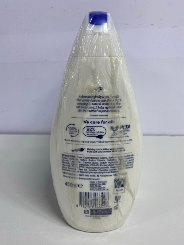 Lot 445  
            Nottingham SR1 - Delivery Only 

                
4 X MULTIPACKS OF DOVE NOURISHING BODY WASH - 450ML - (6 BOTTLES PER MULTI-PACK)