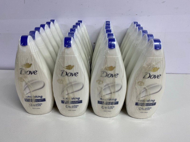 Lot 446  
            Nottingham SR1 - Delivery Only 

                
4 X MULTIPACKS OF DOVE NOURISHING BODY WASH - 450ML - (6 BOTTLES PER MULTI-PACK)
