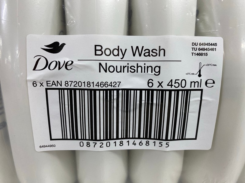 Lot 448  
            Nottingham SR1 - Delivery Only 

                
4 X MULTIPACKS OF DOVE NOURISHING BODY WASH - 450ML - (6 BOTTLES PER MULTI-PACK)