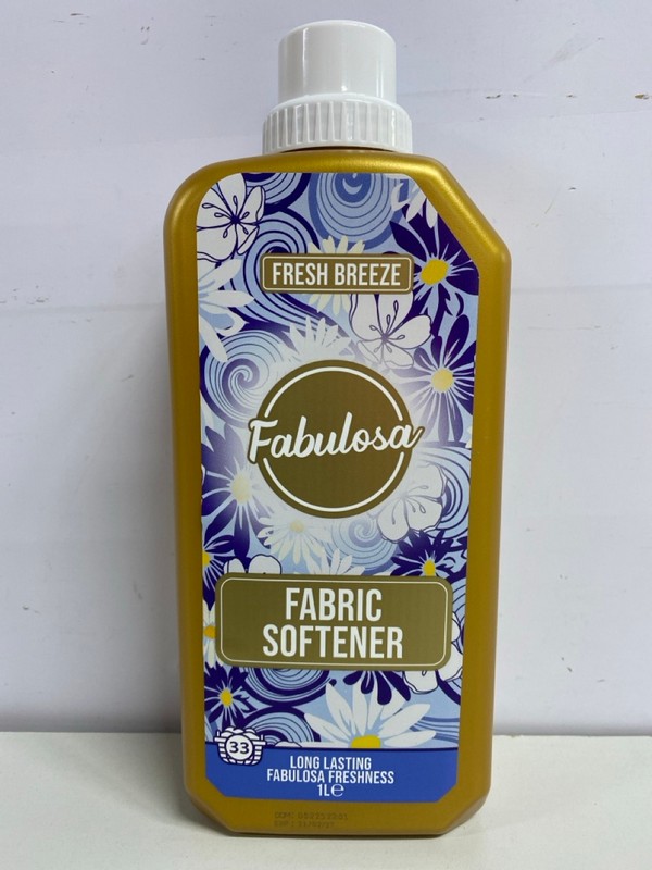 Lot 462  
            Nottingham SR1 - Delivery Only 

                
3 X BOXES OF FABULOSA FABRIC SOFTENER - FRESH BREEZE SCENTED - 33 WASHES PER BOTT...