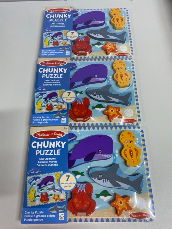 Lot 472  
            Nottingham SR1 - Delivery Only 

                
BOX OF MELISSA & DOUG SEA CREATURES CHUNKY PUZZLE - AGES 2+