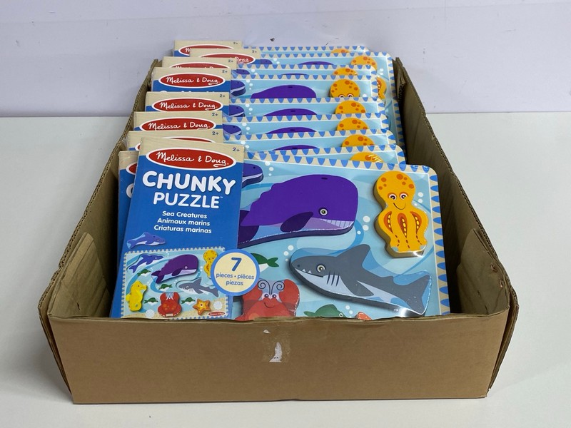 Lot 473  
            Nottingham SR1 - Delivery Only 

                
BOX OF MELISSA & DOUG SEA CREATURES CHUNKY PUZZLE - AGES 2+