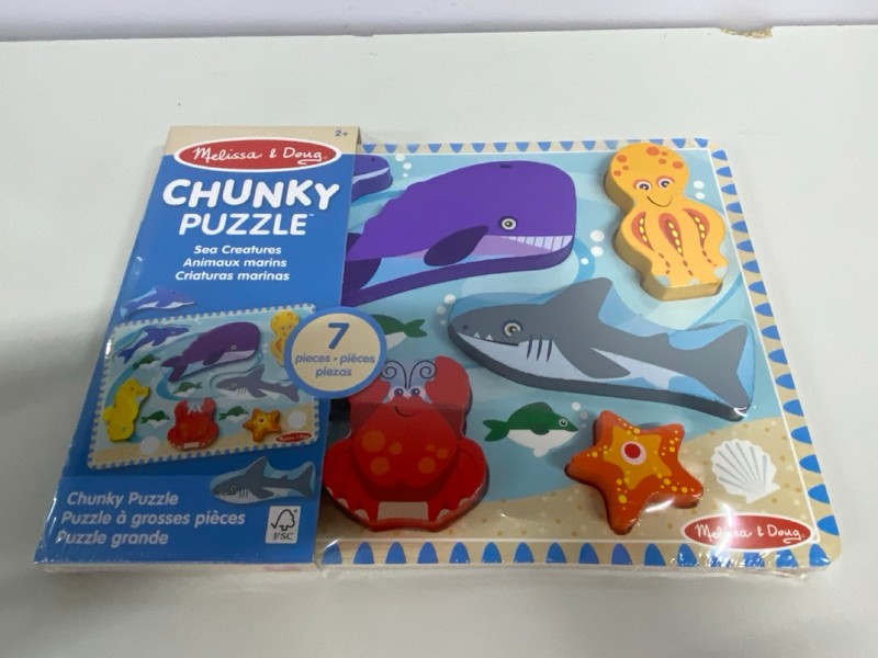 Lot 476  
            Nottingham SR1 - Delivery Only 

                
BOX OF MELISSA & DOUG SEA CREATURES CHUNKY PUZZLE - AGES 2+
