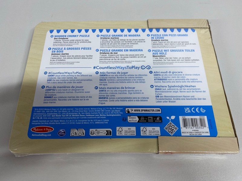 Lot 476  
            Nottingham SR1 - Delivery Only 

                
BOX OF MELISSA & DOUG SEA CREATURES CHUNKY PUZZLE - AGES 2+