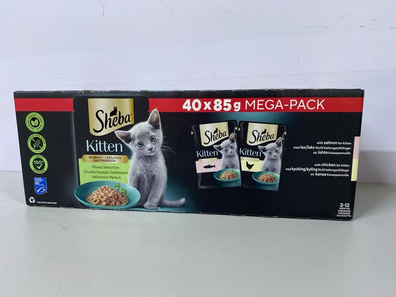 Lot 482  
            Nottingham SR1 - Delivery Only 

                
2 X VARIOUS SHEBA CAT FOOD MULTIPACKS INC. SHEBA SELECT SLICES IN GRAVY - CHICKEN...