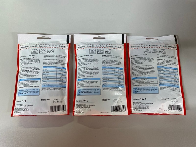 Lot 487  
            Nottingham SR1 - Delivery Only 

                
BOX OF BEAPHAR FRESH BREATH DOG TREATS - BBD - 25/10/2025