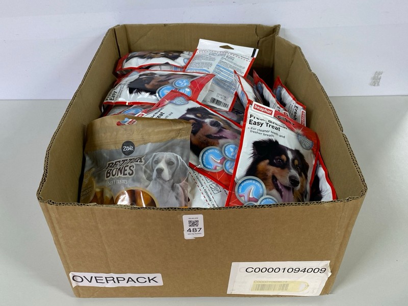 Lot 487  
            Nottingham SR1 - Delivery Only 

                
BOX OF BEAPHAR FRESH BREATH DOG TREATS - BBD - 25/10/2025