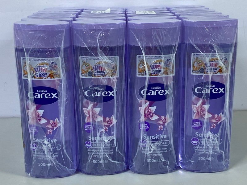 Lot 492  
            Nottingham SR1 - Delivery Only 

                
4 X MULTI-PACKS OF CUSSONS CAREX SENSITIVE BATH SOAK - 500ML - 6 BOTTLES PER MULT...