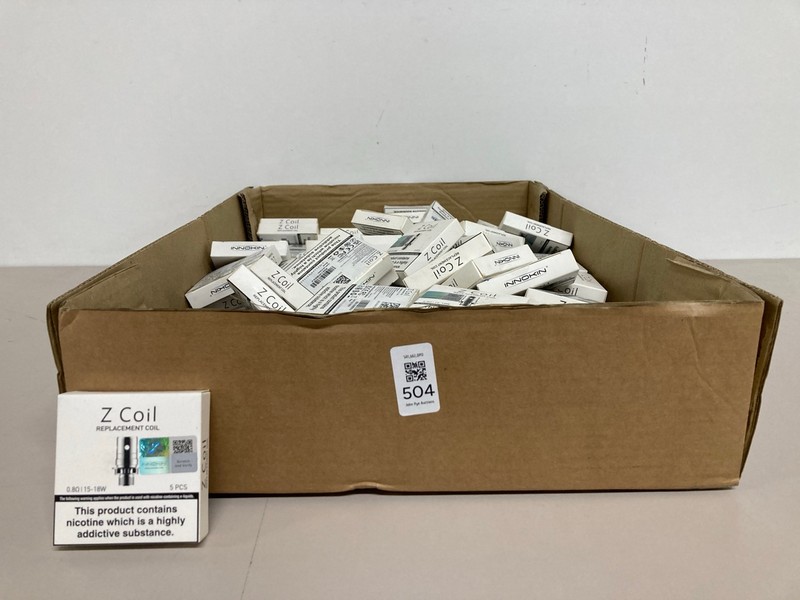 Lot 504  
            Nottingham SR1 - Delivery Only 

                
BOX OF Z COIL REPLACEMENT VAPE COILS (18+ ID REQUIRED)