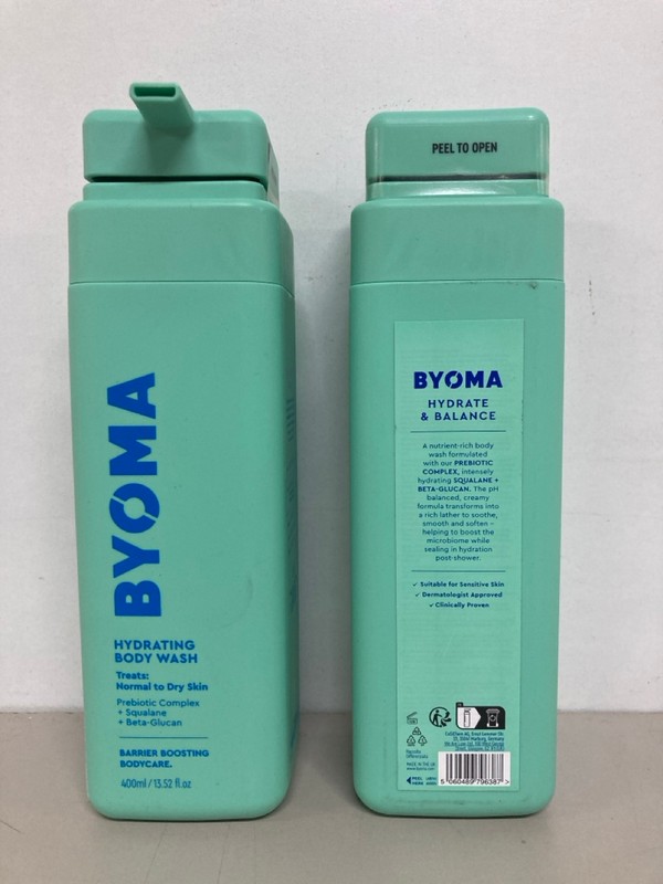 Lot 515  
            Nottingham SR1 - Delivery Only 

                
BOX OF BYOMA HYDRATING BODY WASH - 400ML