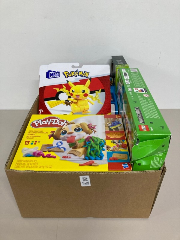 Lot 526  
            Nottingham SR1 - Delivery Only 

                
BOX OF VARIOUS TOYS/GAMES INC. PLAY-DOH CARE & CARRY VET