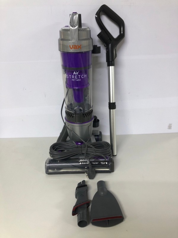 Lot 546  
            Nottingham SR1 - Delivery Only 

                
VAX AIR STRETCH PET MAX UP-RIGHT VACUUM CLEANER MODEL: U85-AS-PME - ORIGINAL RRP.£84