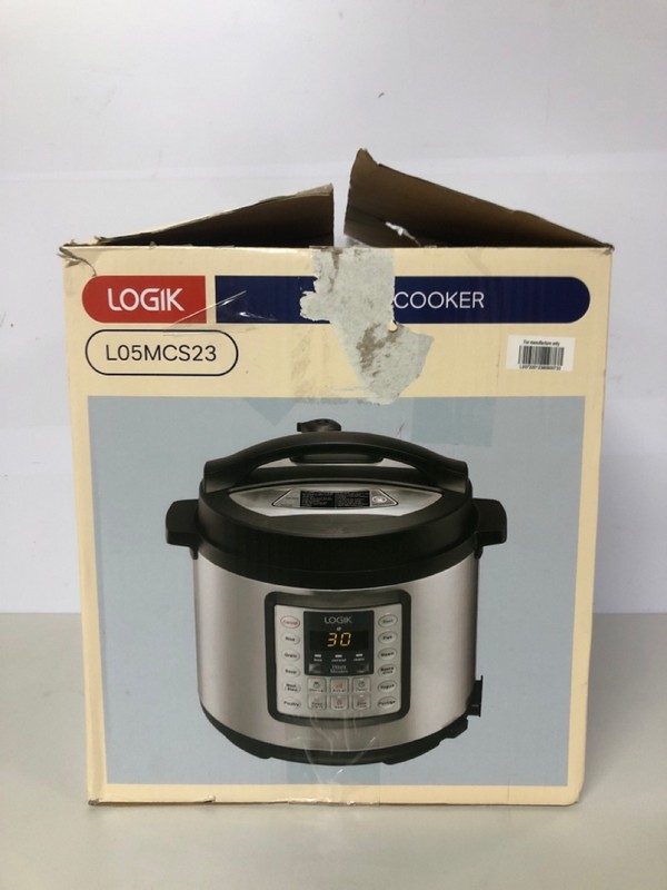 Lot 548  
            Nottingham SR1 - Delivery Only 

                
LOGIK 1000W POWER MULTI-COOKER - MODEL - LO5MCS23 - ORIGINAL RRP - £59.99