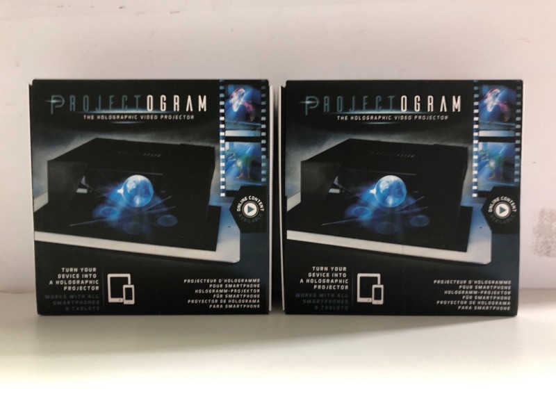 Lot 567  
            Nottingham SR1 - Delivery Only 

                
BOX OF PROJECTOGRAM THE HOLOGRAPHIC VIDEO PROJECTORS