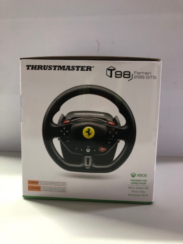 Lot 576  
            Nottingham SR1 - Delivery Only 

                
THRUSTMASTER T98 FERRARI 296 GTS RACING WHEEL (XBOX) - ORIGINAL RRP.£89