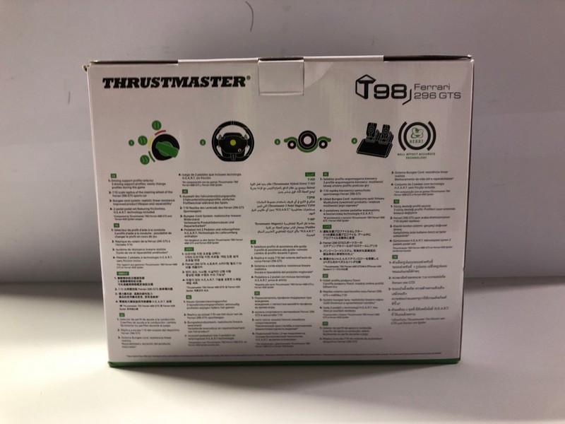Lot 576  
            Nottingham SR1 - Delivery Only 

                
THRUSTMASTER T98 FERRARI 296 GTS RACING WHEEL (XBOX) - ORIGINAL RRP.£89