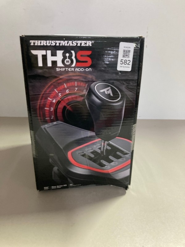 Lot 582  
            Nottingham SR1 - Delivery Only 

                
THRUSTMASTER TH8S SHIFTER ADD-ON - ORIGINAL RRP.£88
