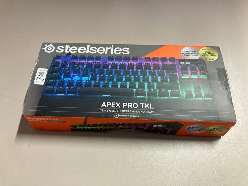 Lot 586  
            Nottingham SR1 - Delivery Only 

                
STEELSERIES APEX PRO TKL TENKEYLESS ESPORTS GAMING KEYBOARD - ORIGINAL RRP.£199