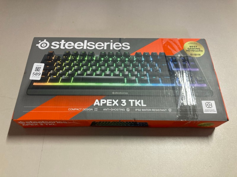 Lot 589  
            Nottingham SR1 - Delivery Only 

                
STEELSERIES APEX 3 TKL KEYBOARD - ORIGINAL RRP.£49