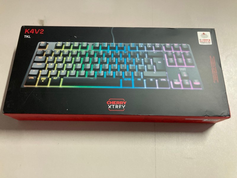 Lot 591  
            Nottingham SR1 - Delivery Only 

                
CHERRY XTRFY K4V2 TKL MECHANICAL GAMING KEYBOARD