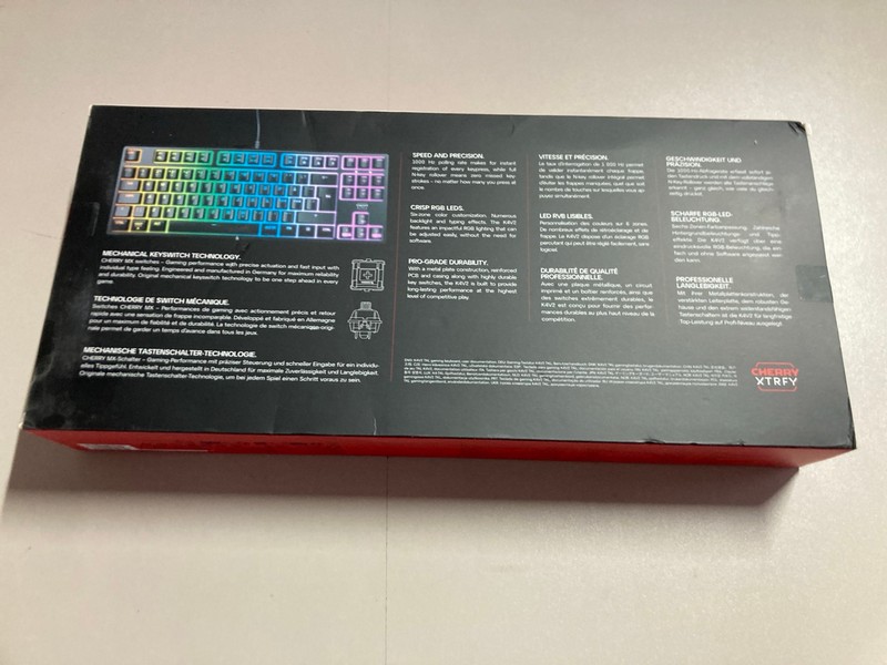 Lot 591  
            Nottingham SR1 - Delivery Only 

                
CHERRY XTRFY K4V2 TKL MECHANICAL GAMING KEYBOARD