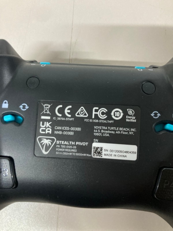 Lot 621  
            Nottingham SR1 - Delivery Only 

                
TURTLE BEACH STEALTH PIVOT WIRELESS SMART CONTROLLER (XBOX & PC) - BLACK - ORIGIN...