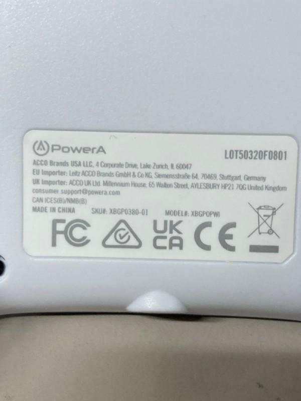 Lot 624  
            Nottingham SR1 - Delivery Only 

                
XBOX POWER A WIRED CONTROLLER - NAVY - ORIGINAL RRP - £24.99